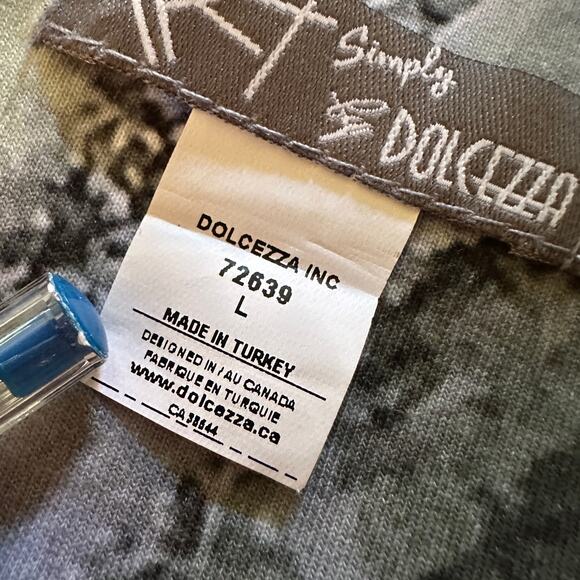 DOLCEZZA | Womens Zip Jacket Postal 72639 Size L Artsy Art to Wear Abstract Boho - Picture 4 of 11